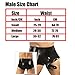 EXLATEX Mens Latex Briefs Fetish Rubber Shorts with Cock and Ball Sheath