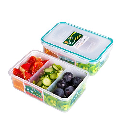 Leakproof Lunch Bento Box Food Storage Container with Airtight Lid and