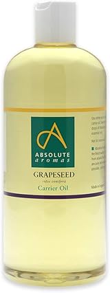 Absolute Aromas Grapeseed Oil 500ml Carrier Oil Moisturiser Pure Vegan