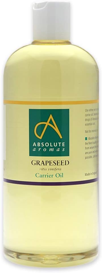 Absolute Aromas Grapeseed Oil 500ml Carrier Oil Moisturiser Pure Vegan