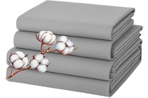 100% Cotton Queen Bed Sheets Set – 600 Thread Count, Deep Pocket 17”, Soft Breathable, Wrinkle-Resistant, Hotel Quality Premi