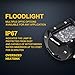 Led Off Road Lights,Eyourlife 18W Fish Eye 4D Lens Flood Beam Off Road Work Light Bar With Waterproof For Jeep Atv Utv Driving Headlight Pods Flood 2Pcs