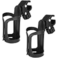 Accmor Bike Cup Holder, Bike Water Bottle Holders, Universal 360 Degrees Rotation Cup Holder for Bicycle, Stroller, Scooter, Walker, Wheelchair, Bike Bottle Holders for Kids Adults, 2 Pack