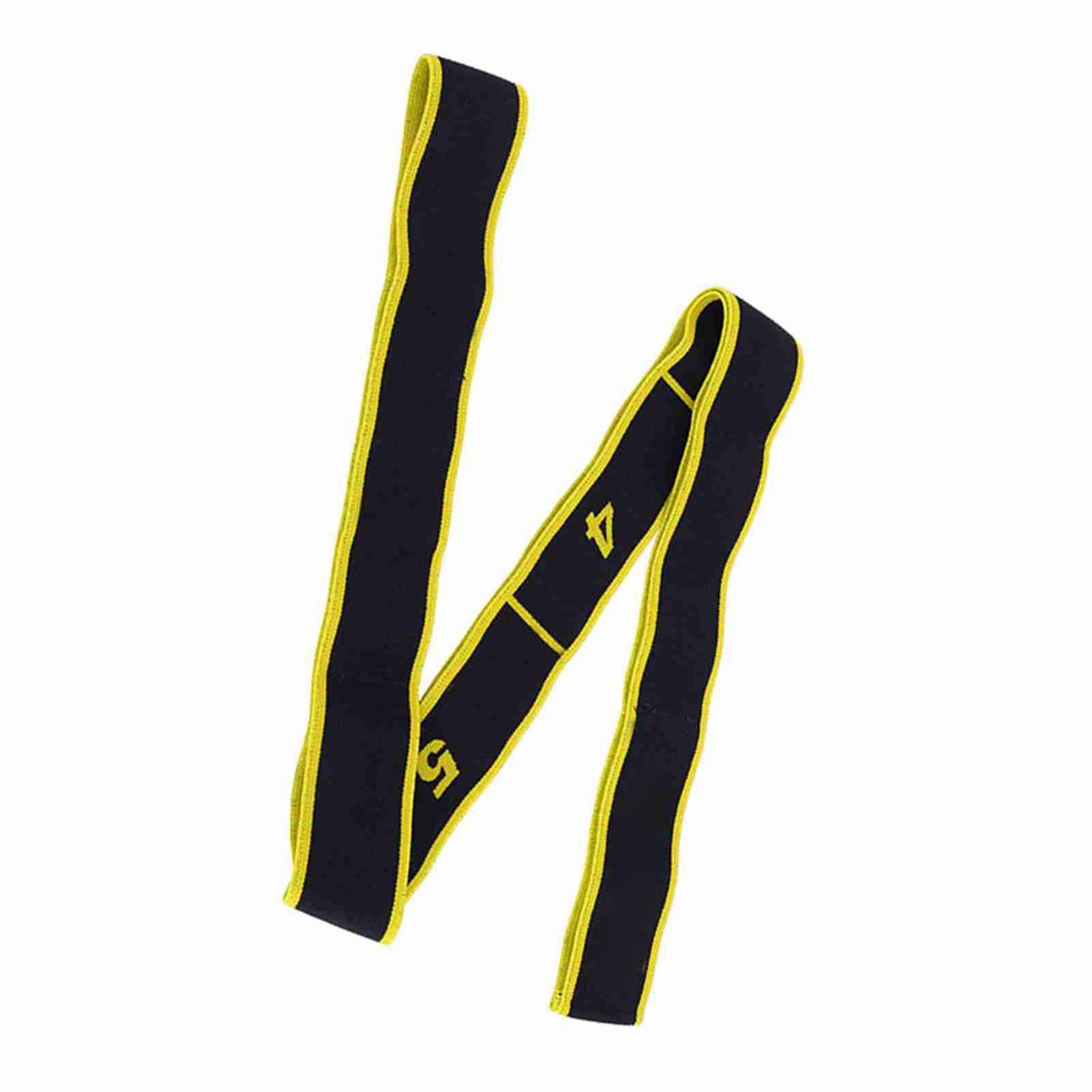 Yoga Resistance Band, Acrylic Yoga Resistance Band Latin Dance Elastic Stretching Belt Fitness Exercise Pulling Strap(Yellow) Dance Supplies Sports Equipment