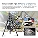 Moman Travel Camera Tripod with 360° Panorama Ball Head, 13.8-61.4 Inches Foldable Height,33.7 lbs Max Payload, Aluminum Alloy Tube for All DSLR & SLR Camera Camcorder