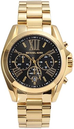 Bradshaw 超目玉 ブラッドショー ゴールド ブラック マイケルコース 時計 クロノグラフ Michael レディース Kors Michaelkors ユニセックス 並行輸入品 Mk5739 メンズ