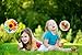 Dreamline Product Garden Pinwheel 3 Pack Made of Durable 100% Weatherproof Nylon and Fiberglass | Rainbow Colored Spinner for Gardens Dance in The slightest of breezes.