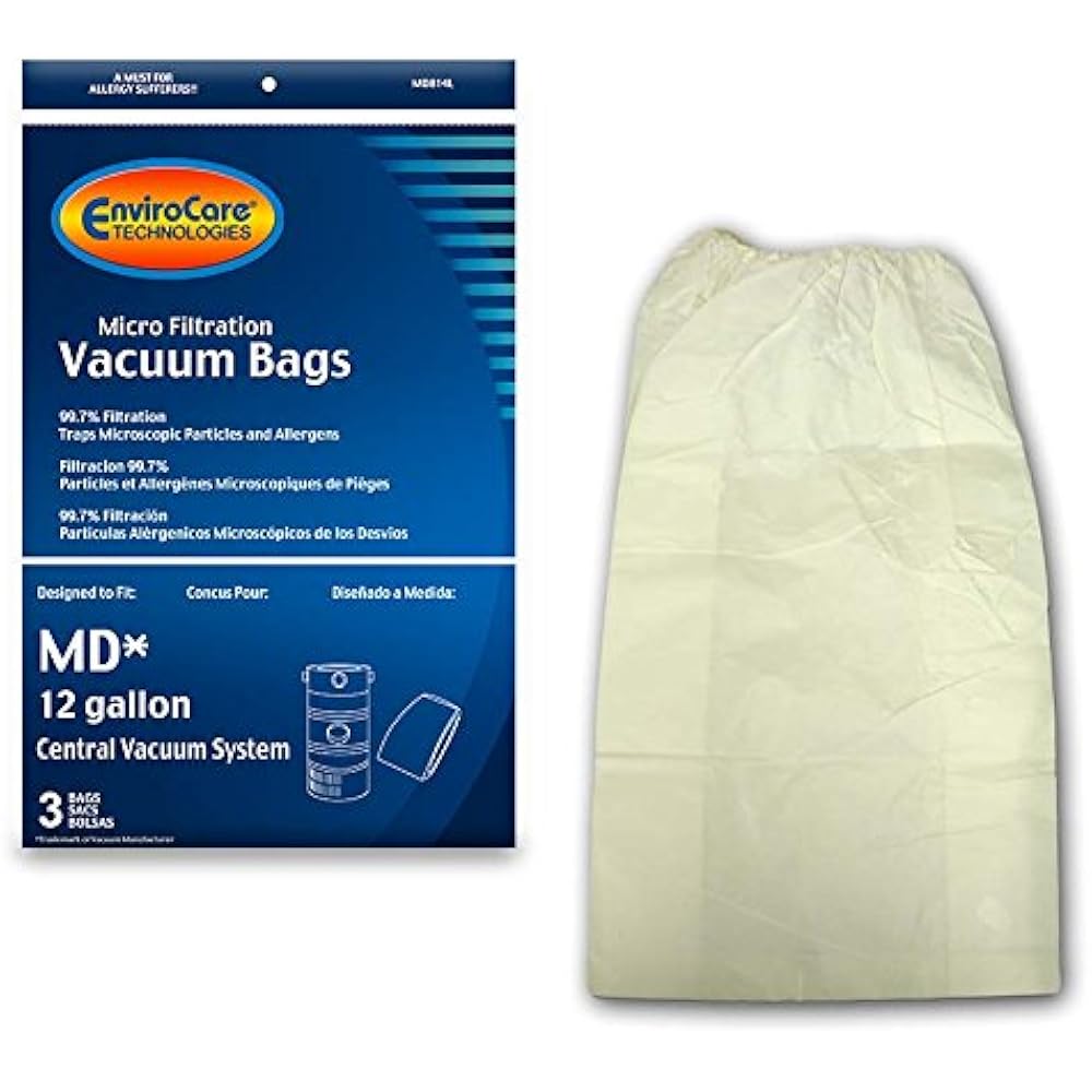  Bags Replacement Vacuum Modern Day 12 Gallon Central Vacuums 3 Pack