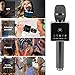 Portable Wireless Karaoke Microphone with Disco LED Lights,H8 Mini Handheld Karaoke Mic Built in Bluetooth Speakers for Party Singing,Kids,Home KTV by AUTELL