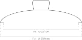Ibili 970728 Stainless Steel Vented Glass Saucepan Cover Lid 28cm view 4