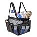 Mesh Shower Caddy, Portable Quick Dry Hanging Washing Toiletry and Bath Organizer ,Shower Tote Bag with 2 Handles and 8 Basket Pockets--Perfect For Dorm, Gym, Camp & Travel Tote Bag, Black