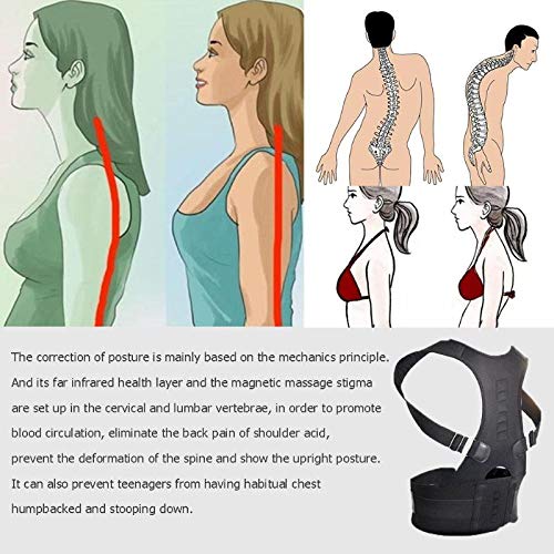 HeroStore 1pc Magnetic Therapy Posture Corrector Brace Shoulder Back Support Belt for Men Women Braces & Supports Belt Shoulder Posture - Thumbnail 5