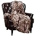 Chanasya Premium Wolf Faux Fur Throw Blanket - Soft, Fuzzy Sherpa & Minky Throw Blanket - for Bed or Couch - 50