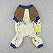 Fitwarm Adorable Puppies Soft Cotton Pet Clothes Dog Pajamas Shirts, Blue, XS