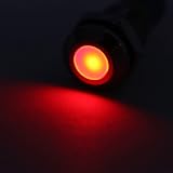 sourcing map 8mm Red LED Metal Indicator Light AC/DC 12-24V Dash Pilot Lamp IP66 view 4