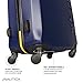 Nautica Ahoy Hardside Expandable 4-Wheeled Luggage-28 Inch Checked Size, Navy/Yellow, 28