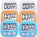 6 Pack Digital Kitchen Timer Magnetic Countdown Up Minute Second Timer (6)