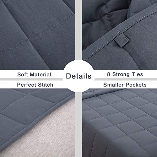 Smart Queen Weighted Blanket for Kids 7 Pounds (41"x 60", Throw Size