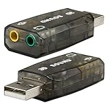 Theo&Cleo USB 2.0 Audio Headset Microphone Jack Converter Adapter