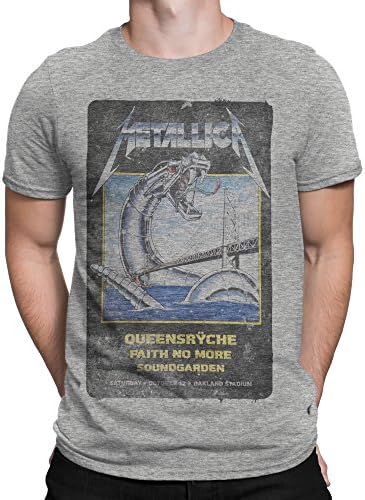 Metallica Queensryche Faith No More Soundgarden Concert Shirt