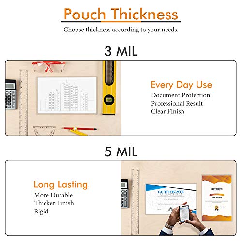 TYH Supplies 100-Pack Legal Size 8.5 x 14 Inches 3 Mil Clear Hot Glossy Thermal Laminating Pouches Lamination Sheet Laminator Pockets - Thumbnail 3