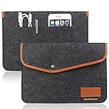 Macbook Air 11.6-Inch Case / 12'' 12-Inch New MacBook Sleeve Case, Ultrabook Netbook Bag Envelope Cover Sleeve Carrying Protector Case Bag with Card Slot (Also fit with Slim hard case installed)