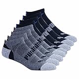 Puma Men's No Show 8-pair Athletic Socks for Men (Black)