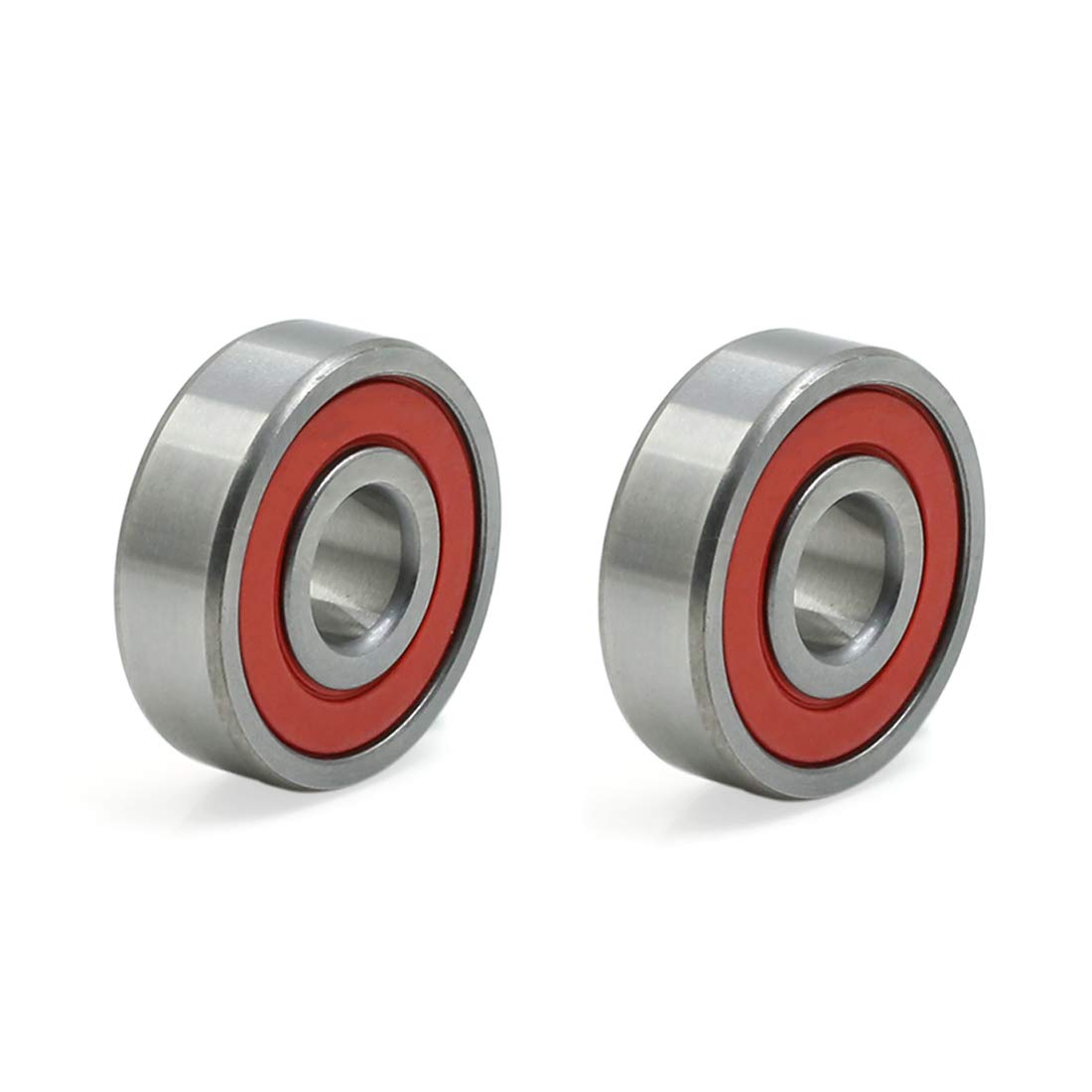 sourcingmap 2pcs 6200RS 10 x 30 x 9mm Double Sealed Deep Groove Ball Bearing