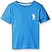 U.S. Polo Assn. Little Boys' Solid V-neck T-shirt with Large Embroidered Logo, Blue Tile, 5/6