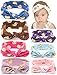Baby Headbands Girl's Turban Headwrap, QandSweet Toddler Rabbit Ears Hairbands 8 Pack