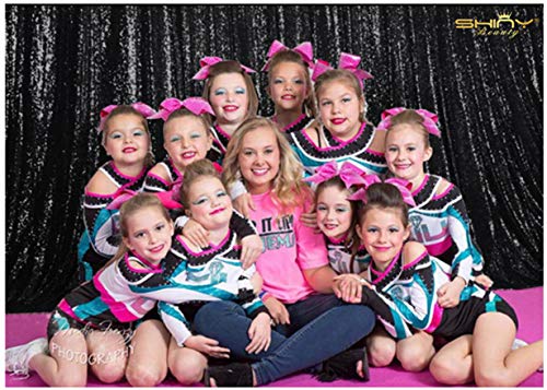 8 X 8, Ready to Dispatch,Black Sequin Backdrops,Black Sequin Photo Booth Backdrop, Party Backdrops,Wedding Backdrops, Sparkling Photography Prop