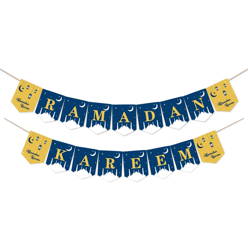Eid Mubarak Banner Mubarak Party Decoration Ramadan Party Decorations Supplies (ramadan mubarak 2)