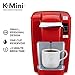 Keurig K15 Coffee Maker, Single Serve K-Cup Pod Coffee Brewer, 6 to 10 Oz. Brew Sizes, Chili Red