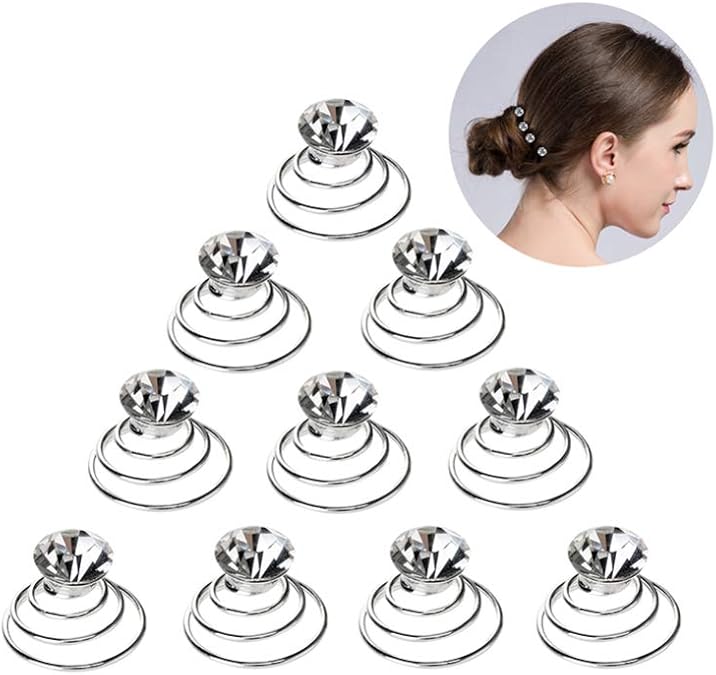 SOLUSTRE Spiral Hair Pins Swirl Hair Twists Coils Hair Clip Accessories