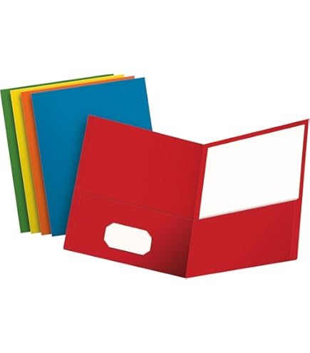 Amazon.com: Oxford 54443 Twin-Pocket Folders, Laminated,200 Sht