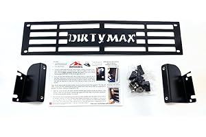 Mountains2Metal "DIRTYMAX Stainless Steel Powder Coated Black Bumper Grille Insert Compatible with 2015-2019 Chevy Silverado 2500 3500 HD M2M #400-70-1