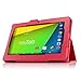 Infiland NeuTab N7 Pro 7'' / NeuTab N7S Pro 7'' case, Folio PU Leather Slim Stand Case Cover for NeuTab N7 Pro 7 / NeuTab N7S Pro 7 inch Quad Core Google Android Tablet , Red