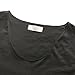 Zecmos Mens V Neck T-Shirt Slim-fit Man Tee Top Black XL