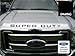 Decal Mods 2008-2016 Hood/Grille Letters Inserts Inlays Decals Stickers for Ford Super Duty F250 F350 F450 (2008-2016) (Thin Decal) - CBM (Black Matte)