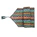 Aothpher Ornate Chevron Multi-Color Boho Stripes Pattern Washable Cotton Table Runner with Tassels, 12x55 Inches
