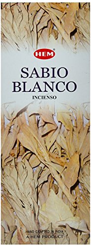 Hem White Sage Tubes Incense, 20g, Box of Six