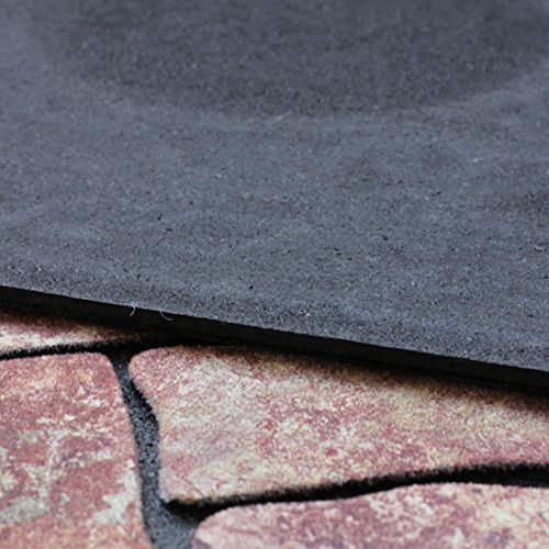 Eanpet Sassafras Doormat Outdoor Rubber Mat for Front Door Entrance Mat Indoor Entry Rug Shoes Scraper for Front Door Entrance Non Slip Dirt Trapper Mat Flocking Outside Doormat (Yellow Half Round)