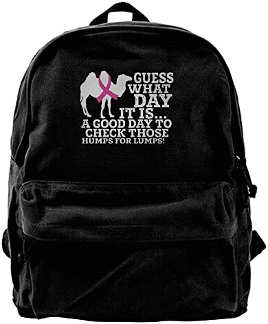 Humps For Breast Cancer Awareness Canvas Travel Rucksack Backpack Daypack Knapsack Laptop Shoulder Bag