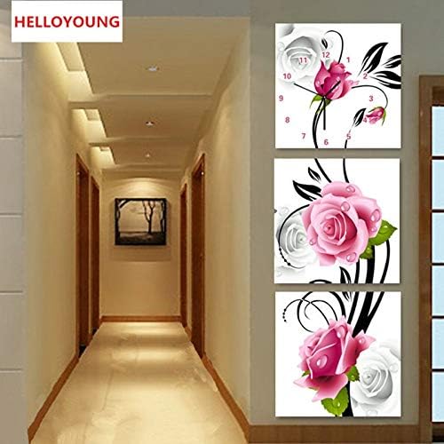 YGS-148 DIY 5D Full Diamonds Embroidery Flower triptych vertical version Round Diamond Painting Cross Stitch Kits Diamond Mosaic