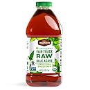 Madhava Naturally Sweet Organic Blue Agave Low-Glycemic Sweetener, Fair Trade Raw, 46 Ounce