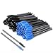 KEDSUM 100pcs Disposable Mascara Brushes,Bendable Mascara Wands with Soft Hair,Eye Lash Brushes/Eyebrow Applicator with 2 Colors,Cosmetic Makeup Brush Kit