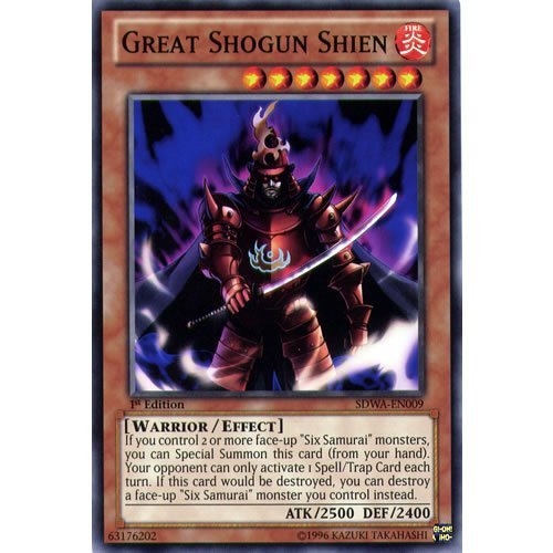 YuGiOh : SDWA-EN009 1st Ed Great Shogun Shien Common Card - ( Samurai Warlords Yu-Gi-Oh! Single Card ) by Deckboosters