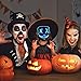 AIWOGEP Halloween Mask LED Light Up Mask for Festival Cosplay Halloween Costume Blue