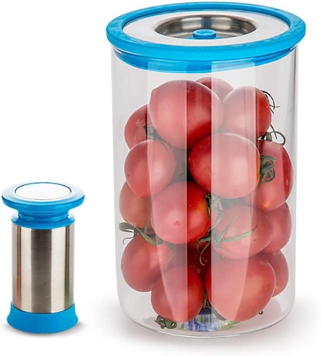 800ML Glass Airtight Storage Jar with Vacuum Pump, Kitchen Food Storage Canister Container with