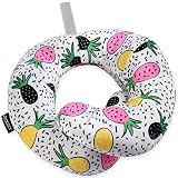 BCOZZY Chin Supporting Patented Travel Pillow - Prevents The Head from Falling Forward in Any Sitting Position, Providing Comfort and Support for The Neck and Head. Adult Size (Trendy Pineapple)